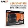 RAK Magnetic Wristband with Strong Magnets for Holding Screws, Nails, Drill Bits for DIY Handyman, Father/Dad, Husband, Boyfriend, Him, Men, Women (Black)
