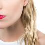 Lifetime Jewelry 5mm Round Ball Stud Earrings 24k Real Gold Plated for Women and Men