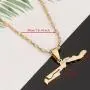 Gambia Map Flag Necklace Pendants Gold Color Jewelry Gambian Item Gifts Gambia Map Flag Necklace Pendants Gold Color Jewelry Gambian Item Gifts