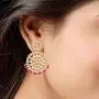 Aheli Ethnic Indian Traditional Faux Kundan Round Chandbali Dangle Earrings Wedding Party Wear Fashion Jewelry for Women