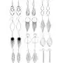 12 Pairs Drop Dangle Earrings boho Fashion Jewelry Vintage Statement Boho Bohemian Earrings Set for Women Girls 12 Pairs Drop Dangle Earrings boho Fashion Jewelry Vintage Statement Boho Bohemian Earrings Set for Women Girls