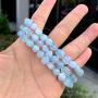 Adabele 1pc Natural 7 inch 7.5 inch Gemstone Bracelet Stretchy Chakra Gems Stones 7-10mm Free Form Beads Healing Crystals Engergy Quartz Jewelry Women Girls Birthday Gift