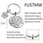 FUSTMW Wildflower Keychain Inspiration Gifts Wildflower Jewelry for Like a Wild Flower Allowing Herself to Grow Knew of Her Light