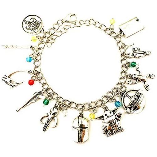 Universe of Fandoms Sta War The Mandaloria Boba Fet Baby Charm Bracelet Gifts for Women