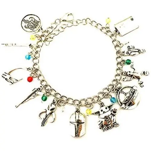 Universe of Fandoms Sta War The Mandaloria Boba Fet Baby Charm Bracelet Gifts for Women