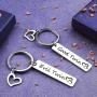 Twin Jewelry Set of 2 Good Twin Evil Twin Keychain Sister Brother Gift Cross Keychain for Twins(Good Evil Twin-KR)