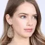 Bohemian Delicate Lightweight Cork Geometric Earrings - Leopard Animal Print Teardrop, Marquise, Rhombus, Leaf Drop Dangles Bohemian Delicate Lightweight Cork Geometric Earrings - Leopard Animal Print Teardrop, Marquise, Rhombus, Leaf Drop Dangles
