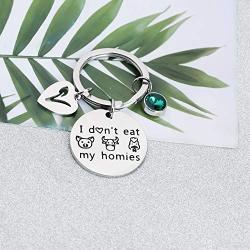 BAUNA Vegan Bracelet Vegetarian Jewelry I Don’t Eat My Homies Animal Rescue Lovers Vegetarianism Gift For Friends