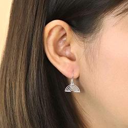 Boma Jewelry Sterling Silver Rainbow Earrings