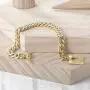 CIUNOFOR Square Toggle Clasp Chain Bracelet Chunky Miami Cuban Link for Women Girls 14K Gold Plated Stainless Steel Vintage Curb Chain CIUNOFOR Square Toggle Clasp Chain Bracelet Chunky Miami Cuban Link for Women Girls 14K Gold Plated Stainless Steel Vintage Curb Chain