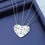 Birthday Gift 3PCs/Set Mom Big Sister Little Sister Mom Necklace Matching Heart Jewley Gift for Daughter Mom Matching Heart Pendant Jewelry Birthday Gift 3PCs/Set Mom Big Sister Little Sister Mom Necklace Matching Heart Jewley Gift for Daughter Mom Matching Heart Pendant Jewelry