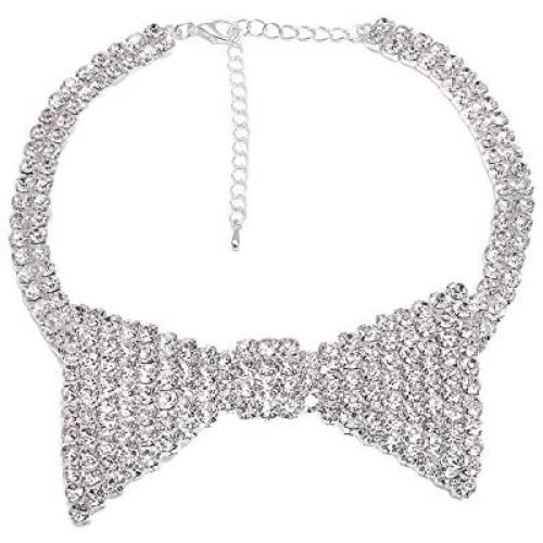 Spinningdaisy Bowtie Ribbon Choker for Women and Some Playful Men