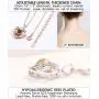 MayNest I Love You Necklace 100 Languages 925 Sterling Silver Chain Romantic Best Gifts For Girlfriend Women Mom Her Birthday Valentines Day Personalized Projection Jewelry
