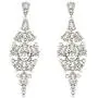 EVER FAITH Austrian Crystal Simulated Pearl Wedding Chandelier Dangle Earrings Clear EVER FAITH Austrian Crystal Simulated Pearl Wedding Chandelier Dangle Earrings Clear