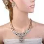 EVER FAITH Gold-Tone Leopard Necklace Earrings Set Clear Austrian Crystal EVER FAITH Gold-Tone Leopard Necklace Earrings Set Clear Austrian Crystal