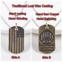 DBXII Mens Necklace, Handcrafted American Elements Flag Eagle Chain Copper Pendant Jewelry for Man Mens Boy Friend Gifts Classical