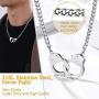 PROSTEEL Fashion Jewelry Lock Pendant/Leaf/Shell/Handcuff Choker Necklace, Stainless Steel 18K Real Gold Plated, Layered Necklaces, 18inch-20inch Adjustable, Come Gift Box