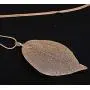 HUNO Real Filigree Leaf Necklace Natural Leaves Long Pendant Fashion Jewelry HUNO Real Filigree Leaf Necklace Natural Leaves Long Pendant Fashion Jewelry