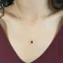 Dazzlingrock Collection 10K Gold Princess Cut Black Diamond Ladies Solitaire Pendant