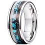 THREE KEYS JEWELRY Mens Womens Tungsten Rings Fashion Wedding Bands