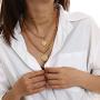 CIBIRICH Chunky Necklaces for women Punk Chain Gold Statement Collar Necklace