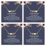 Friendship Gifts Best Friend Necklaces, Triangle Necklace Friendship Gifts Arrow Necklace Gifts for Teen Girls Friends Matching Necklaces for Best Friends Graduation Gifts for Her