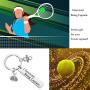 MAOFAED Tennis Gift Tennis Player Gift Tennis Coach Gift Tennis Captain Gift Tennis Team Gift I Survived Being Captain Tennis Keychain