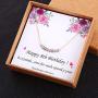 IEFLIFE Necklaces for Women Girls Birthday Gifts, Beaded Bar Necklace Birthday Gifts for Women Girls Crystal Beads Necklace Happy Birthday Jewelry 7-30th Birthday Necklace