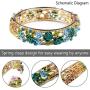 Pavaruni Traditional Gorgeous Chinese Cloisonne Bracelets, Rose Flower Retro Vintage Cultural Designed Enameled Jewelry, Cloisonné Accessories Pavaruni Traditional Gorgeous Chinese Cloisonne Bracelets, Rose Flower Retro Vintage Cultural Designed Enameled Jewelry, Cloisonné Accessories