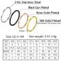 PROSTEEL 3/4pcs 1mm Stainless Steel Womens Plain Band Knuckle Stacking Midi Rings Set Comfort Fit Silver/Gold/Rose/Black Tone Size #4-#10 PROSTEEL 3/4pcs 1mm Stainless Steel Womens Plain Band Knuckle Stacking Midi Rings Set Comfort Fit Silver/Gold/Rose/Black Tone Size #4-#10