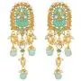 Aheli Faux Kundan Pearl Ethnic Wedding Pendant Choker Necklace Earrings Set Bollywood Party Traditional Fashion Statement Indian Jewelry for Women