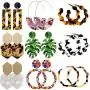 9 Pairs Acrylic-Resin-Hoop-Earrings-Set for Women Statement Leopard Earrings Stud Mottled Drop Dangle Earring Bohemian Jewelry for Girls 9 Pairs Acrylic-Resin-Hoop-Earrings-Set for Women Statement Leopard Earrings Stud Mottled Drop Dangle Earring Bohemian Jewelry for Girls
