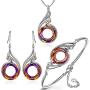 HuaJ Jewelry Sets Nirvana of Phoenix Fashion Jewelry for Women Creative Design Symbolizing Luck and Renewal