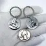 AMOR SPES 2pcs Couple Key Chain for Boyfriend Girlfriend Husband Wife Christmas - I Like his Beard,i Like her Butt
