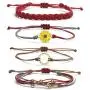 4pcs Vsco Wave Bracelet for Women Sunflower String Bracelet Handmade Braided Rope Charms Boho Surfer Bracelet for Teen Girls Women 4pcs Vsco Wave Bracelet for Women Sunflower String Bracelet Handmade Braided Rope Charms Boho Surfer Bracelet for Teen Girls Women