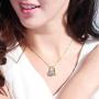 Heart Necklace - 5A Cubic Zirconia Layered Necklace 14k Yellow Gold and White Gold Plated - Heart Pendant Necklace - Jewelry Gifts Necklaces for women