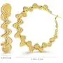 18K Gold Twisted Hoop Earrings 925 Sterling Silver Post Big Earrings Lightweight high polished Hoops Jewelry Gift for Women and Men 18K Gold Twisted Hoop Earrings 925 Sterling Silver Post Big Earrings Lightweight high polished Hoops Jewelry Gift for Women and Men