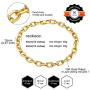 GoldChic Jewelry 5mm/12mm/23mm Chokers Gold Chain Necklace for Women,Hip Hop Turnover/Paperclip Chain Necklace, Thick Chunky Choker Chain Necklace 16”18”20”,Gift Box Included