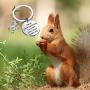 AKTAP Squirrel Charm Keychain Never Underestimate A Woman Who Loves Squirrels Gifts for Squirrel Lovers Animal Loves BFF Mysterious Jewelry