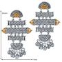 Aheli Bohemian Oxidized Dangle Designer Earrings Indian Vintage Inspired Ethnic Fashion Jewelry for Women