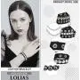 LOLIAS 4 Pcs Black Punk Cuff Bracelet for Men Women Gothic Strap Biker Halloween Rivet Costume Adjustable Wristband Bracelets Set LOLIAS 4 Pcs Black Punk Cuff Bracelet for Men Women Gothic Strap Biker Halloween Rivet Costume Adjustable Wristband Bracelets Set