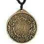 HZMAN Vintage Tibetan I Ching Spiritual Divination Om Pendant Necklace from Nepal, Yoga Jewelry