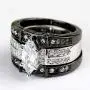 wedding ring set His Hers Couples Matching Rings Womens 10k Black Gold Filled White CZ Wedding Engagement Ring Bridal Sets & Mens Titanium Wedding Band wedding ring set His Hers Couples Matching Rings Womens 10k Black Gold Filled White CZ Wedding Engagement Ring Bridal Sets & Mens Titanium Wedding Band