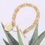 PEARLADA 3-Row 18K Gold Chain Bracelet Dainty Cross Medallion Charm Bracelet OT Toggle Bangle Handmade Stacking Layering Jewelry Fashion Long and Short Oval Link Bracelet for Her PEARLADA 3-Row 18K Gold Chain Bracelet Dainty Cross Medallion Charm Bracelet OT Toggle Bangle Handmade Stacking Layering Jewelry Fashion Long and Short Oval Link Bracelet for Her