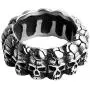 HZMAN Gothic Stainless Steel Rings for Men Women Multi Skull Head Biker Ring HZMAN Gothic Stainless Steel Rings for Men Women Multi Skull Head Biker Ring