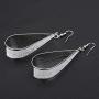 Fashion Womens Silver Crystal Scrub Water Drop Dangle Earrings Party Jewelry Gift