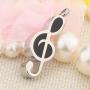 SexyMandala Urn Necklaces for Ashes 18 Music Note Symbol Black Cremation Keepsake Memorial Pendant Jewelry