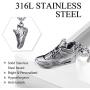 U7 Sport Shoe Necklace Stainless Steel Personalised Runnig Shoe Pendant, Gift for Runner