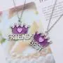 2 Pcs/Set Enamel Rainbow Cloud Purple Crown Pendant Necklace Sets BFF Friendship Jewelry Gifts for Kids 2 Pcs/Set Enamel Rainbow Cloud Purple Crown Pendant Necklace Sets BFF Friendship Jewelry Gifts for Kids