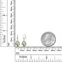 Gem Stone King 13.00 Ct Purple and Green Amethyst 16x12mm Pear Shape 925 Silver Dangle Earrings